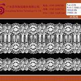 Tricot Floral Embroidered Applique Lace Trimming Fabric for Dress thumbnail-2