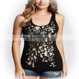 2014 Printed Wholesale 100 Cotton Tank Top Printing Tank Top thumbnail-1