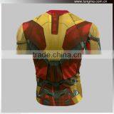 China Factory Price Fashion Spiderman Super Hero Compression T-shirts thumbnail-2