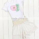 2017 Kids Stocks Cute Baby Girl Summer Sleeveless2 Pcs Baby Clothes/ Clothing thumbnail-5