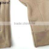 Custom Oem Creamy White Plain Zipper-up Warm Windproof Polar Fleece Men's Coat thumbnail-5