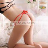 Stock Fashion Cute Lace Hollow Out Bowknot Bandage Cool Underwear Women Transparent Sey Panties Briefs Thongs G-string Lingerie thumbnail-4