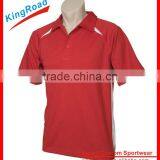 OEM Cheap Custom Printed Dye Sublimation Dri Fit Red Polo Shirts Wholesale thumbnail-1