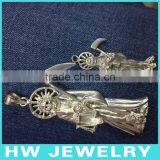 Final Destination, Death Pendant. Sterling Silver Jewelr Pendant. thumbnail-6