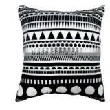 Single Black Tone and Flocked Cushion Cover thumbnail-1