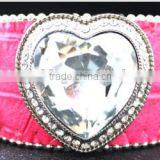 Women's Luxury Leather Bracelets 2016 Sparkling Heart Soft Leather Bracelets High End Leather Bracelets thumbnail-1