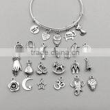 Brick Red Gold Sandstone Charms, Red Brown & Gold Jewelry Making Supplies, 4 Add On Charms, Loose Gold Sparkle Charm Supply thumbnail-4