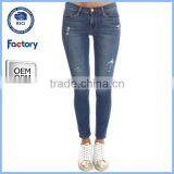 New Arrival Scratch Jeans Women ,skinny Scratch Jeans,blue Scratch Jeans Supplier thumbnail-1