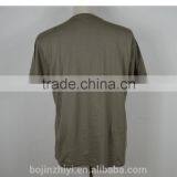 Custom Plain o Neck Tee Shirt Cotton Gray Color thumbnail-2