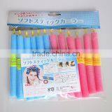 SOFT FOAM BENDY HAIR CURLER ROLLERS FOR SEXY HAIR 12pcs/set Soft Foam Anion Bendy Sponge Hair Rollers Curlers Cling
