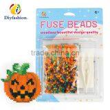 Diyfashion 5mm Hama Perler Fuse Beads Round Pumpkin Set With Puzzle Iron Paper and Twezzer Hama Beads Toys for Kids 18089 thumbnail-1