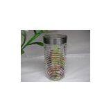 Wholasale Glass Canisters With Metal Lid thumbnail-2