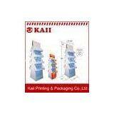 Art Paper, Offset Paper, Wood-free Paper Double Sizes Cardboard Display Stand With Paper 4-Shelf