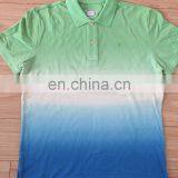 100% Cotton Customized Brand Men's Knitted Long Sleeve V-neck Tie-dyed Technics T-shirt thumbnail-4