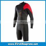 Custom Fit 2/3MM Premium Neoprene CR Men Long Sleeve Watersports Shorty Wetsuit thumbnail-1