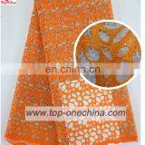 African Wedding Chemical LaceNigeria Party Dress LaceWholesale Guipure Lace Round Shape thumbnail-1