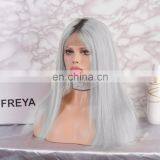 2018 New Product Remy Hair Grey Human Hair Wigs Full Lace Wig thumbnail-2