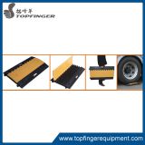 Black & Yellow Small Type 3 Channel Rubber Cable Protector Ramp