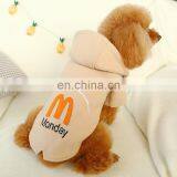 Pet Dog Cat Hoodie Monday Tuxedo Warm Coat Clothes Teddy Woolen Coat thumbnail-5
