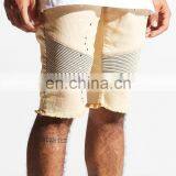 DiZNEW 2019 USA Khaki Paint Biker Denim Shorts for Men thumbnail-7