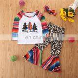 Toddler Baby Girls Halloween Christmas Ruffles Outfits Orange Pumpkin Tops Long Sleeve T-Shirt Striped Sz90-130 thumbnail-4