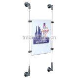 Wall to Wall Cable Suspension Hanging Display Systems