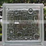 190*190*80mm Colored Glass Block With High Safety Performance