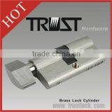 China 60mm Brass Euro Profile Thumb Turn 5pin Lock Cylinder thumbnail-1