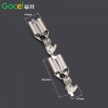 DJ622-J5.2A Self-locking Plug Spring Straight Terminal Block Brass Tin Plated Straight Strap Connector thumbnail-5