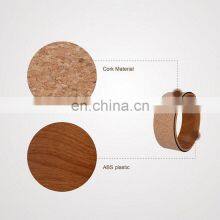 Factory Custom New Design Wood Eco Friendly Anti Stress Cork Yoga Back Wheel Roller For Massage Roller thumbnail-2