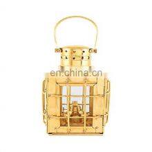Brass Metal Gold Plated Nautical Lantern for Ship