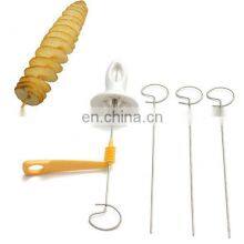 Wholesale Price Portable Handheld Stainless Steel Vegetable Potato Spiral Cutter Slicer thumbnail-2