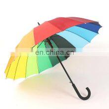 Wholesale Designer Brand Ladies Fashion Automatic Open Promotional Straight Colorful Umbrellas thumbnail-1