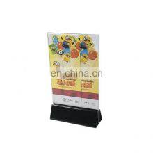 Menu Holder Acrylic Flyer Stand Custom Clear A5 Acrylic Sign Holder thumbnail-2