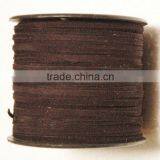 Split Leather Cord Suede Brown