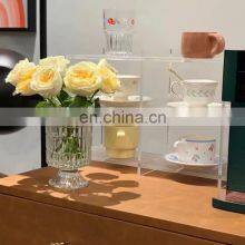 Wholesale Nordic Retro Creative Wedding Decorating Hydroponic Ornament Vase Flower Glass & Crystal Vases For Home Decor thumbnail-2