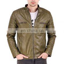 Fashion Men Black Lamb Leather Jacket/men Leather Jackets/Pakistan Leather Jackets Plus Size thumbnail-2