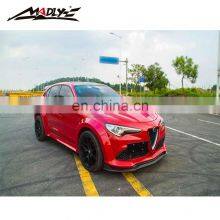 Madly Body Kits for Alfa Romeo STELVIO MD Style Wide Body Kits-Front Lip+Rear Lip+Fender Flares+Side Skirts+Exhaust Tips+Spoiler thumbnail-2