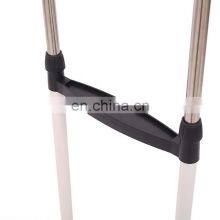 Factory Direct Sell Adjustable Double Pole Rod Stiness Steel Garment Rack Rolling Clothes Organizer thumbnail-3