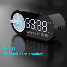 Top Sale Smart Clock Speaker Alarm BT Speaker Function Surround Alarm Bluetooth Wireless Speaker For Promotion thumbnail-5