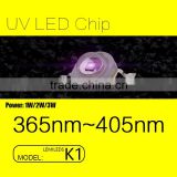 High Power LUMILEDS K1 Package 1W UV Lamp LED Light Source with 365nm-375nm FACTORY