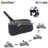 Motorcycle Helmet Bluetooth Interphone 4 Riders Talking at the Same Time