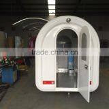 7.6*5.5ft White Food Cart Trailer Mobile Food Cart Beach Food Truck Hot Dog Hamburg Ice Cream Traction Cart Provide Free 3 d Des thumbnail-5