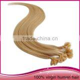 Hot Sale Soft And Shiny U-tip Hair Remy Straight Pre-bonded Hair Weaving