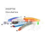 CHSOFT30 Seasky Fishing Soft Fishing Lure Plastic Shad Bait Bright Colors