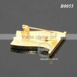 Custom Patriotism Theme Banner Safety-pin Emblem Gold Plated Engraved Metal Enamel Russia National Flag Pin Badge thumbnail-4