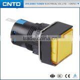 CNTD CE Approval Square Shape Waterproof 16-22 Indicator Lamp AC/DC 24V 12V 220V 22mm (C6LQ-P)