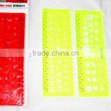 2015 Hot Factory Direct Sale OEM High Quality 2 Pieces PVC Letter Stencil Ruler School Stationery thumbnail-2