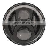 Angel Eyes 7'' LED Headlight For Jee-p Wrangler JK TJ LJ H4 Hi-lo Beam Front Driving Headlamp Styling For Harley Motorcycle thumbnail-2