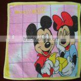 Cartoon Microfiber Velour Pigment Printed Baby Car Square Wash Cloths Cloth Wholesale 2 thumbnail-1